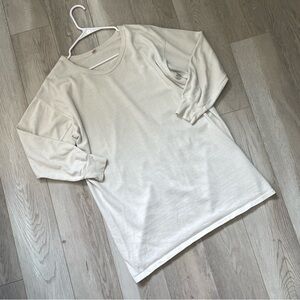 Vintage Heavyweight Tshirt erich roller cotton long mens White (large) basic